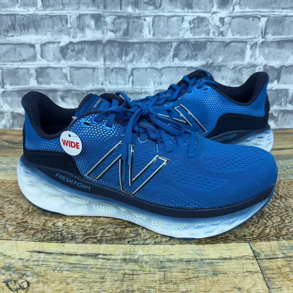 New Balance Fresh Foam More V3 Blue White MMORCB3 Mens Size 9.5 4E Wide NWOB